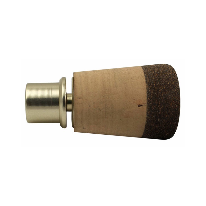 REC 1.5-inch Removable Fighting Butt, Flat End 1.5RCF Black LS
