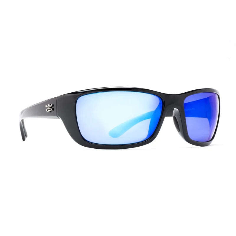 Calcutta Boca Polarized Sunglasses Black/Blue Mirror