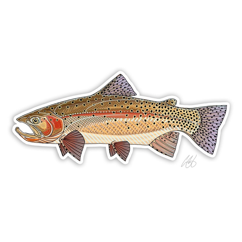 Casey Underwood Yellowstone Cutthroat Decal Sticker