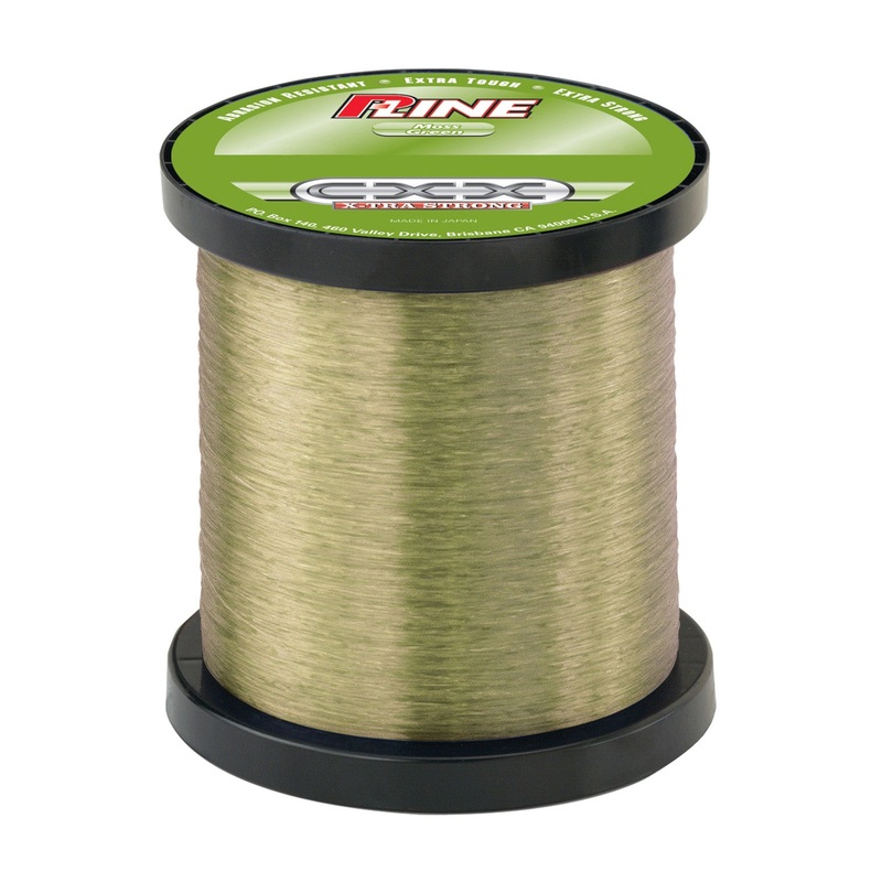 P-Line CXX Moss Green X-Tra Strong Fishing Line 3000 Yard Bulk Spool Moss Green 2 lb