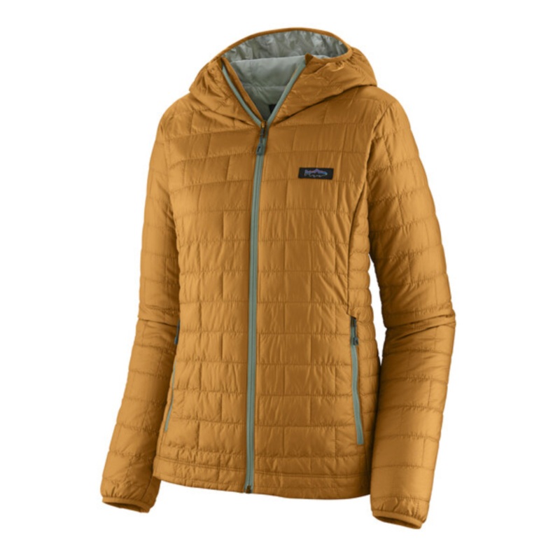 Patagonia Women’s Nano Puff Fitz Roy Trout Hoody – Raptor Brown Small