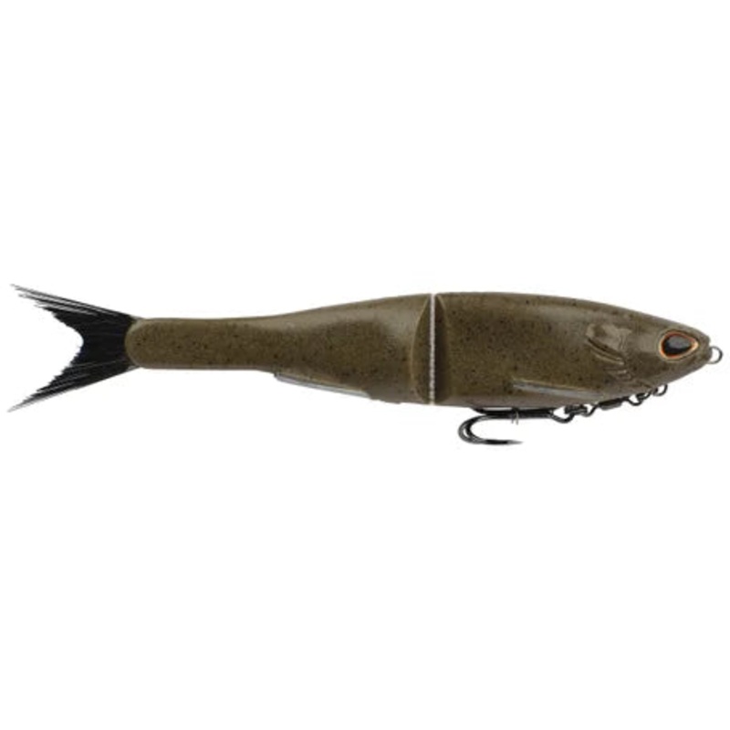 BERKLEY POWERBAIT NESSIE SOFT GLIDE BAIT Green Pumpkin 5″