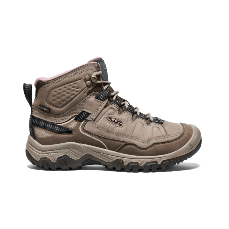 KEEN WOMEN’S TARGHEE IV MID WATERPROOF HIKING BOOT – BRINDLE/ROSE BRINDLE/ROSE 06.5
