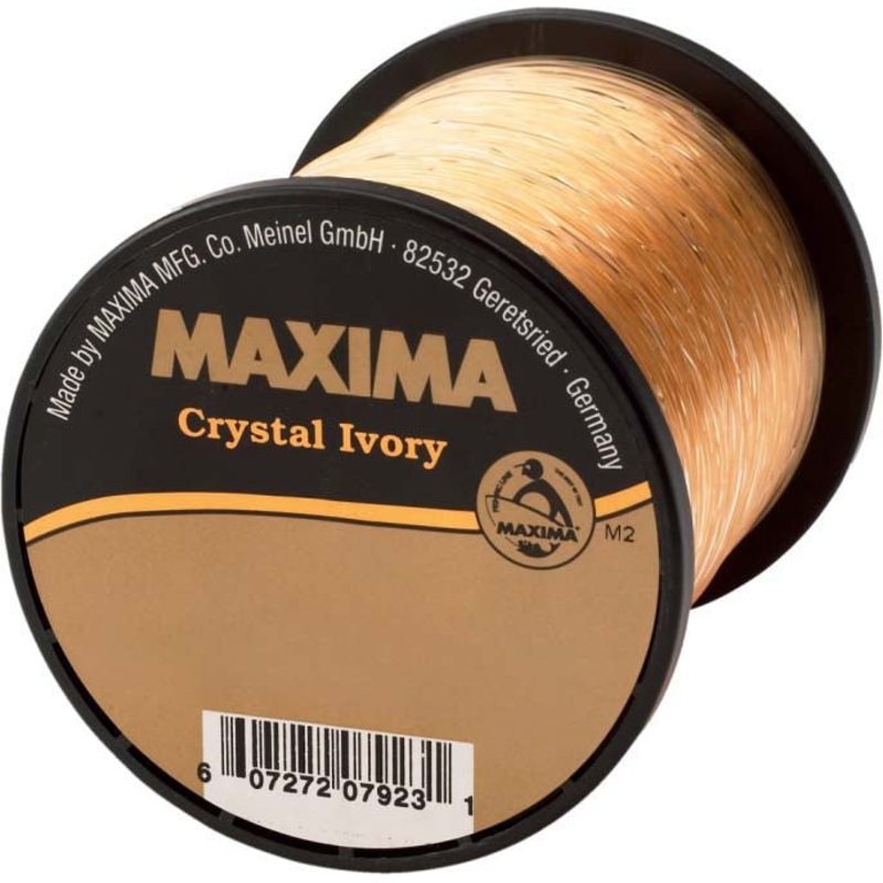 Maxima Crystal Ivory Monofilament Guide Spools 15 pound – 900 yards