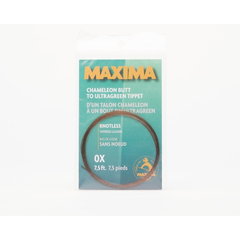 Maxima Knotless Tapered Leader 7.5 FT 0X
