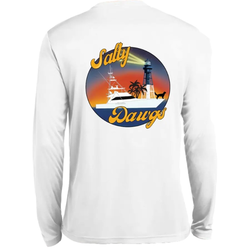 SALTY DAWGS OLD SKOOL L/S WHITE M