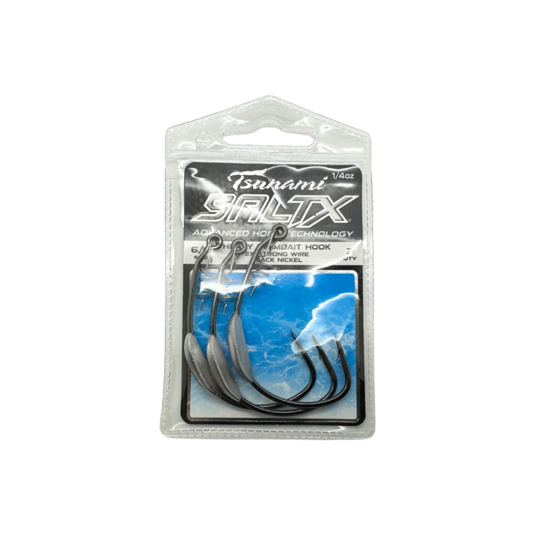 Tsunami SaltX 2X Heavy Swimbait Hooks 10/0 – 2pk