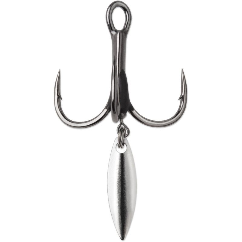 VMC 7548BD Bladed Hybrid Treble Hook 1X Black Nickel 2 pack 12
