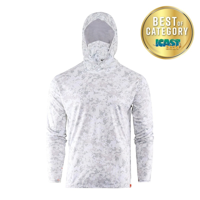 Grundens Tough Sun Masked Hoodie Iceberg M