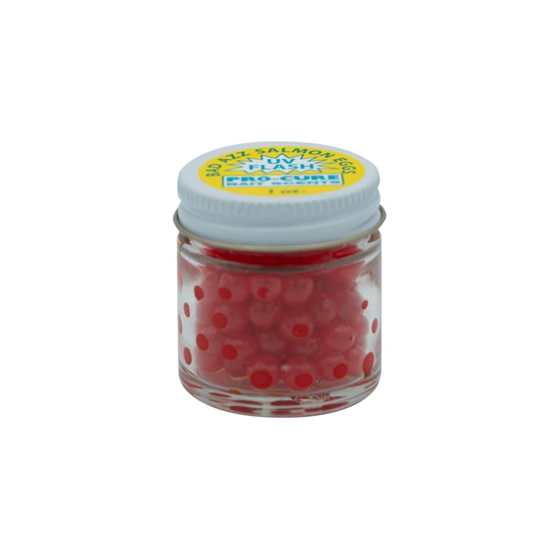 Pro-Cure Bad Azz Salmon Eggs 1 oz. Red in Baitfish Oil