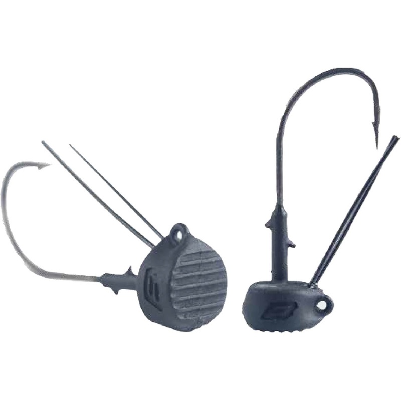 BKK Silent Chaser Draggin’ Ned Weedless Jig Heads Black 1/16 oz – 1- 3 pack