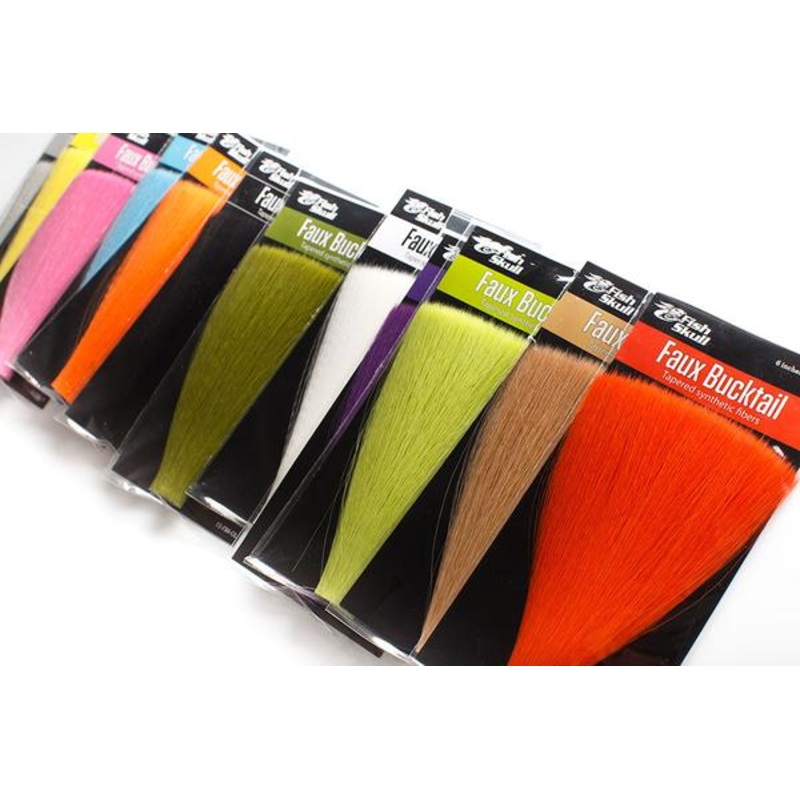 Fish Skull Faux Bucktail Assorted Colors – Fly Tying Black