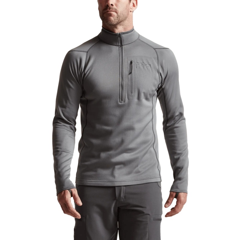Sitka M’s Core Midweight Zip-T – Solid Color Pyrite M