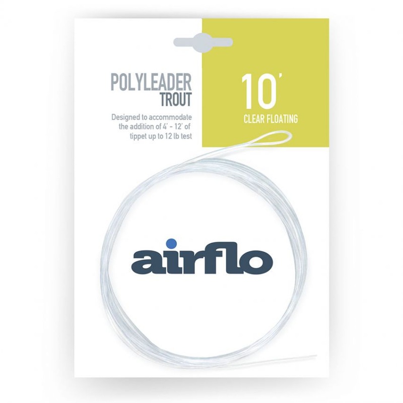 AirFlo Trout Polyleader 10ft Clear Floating