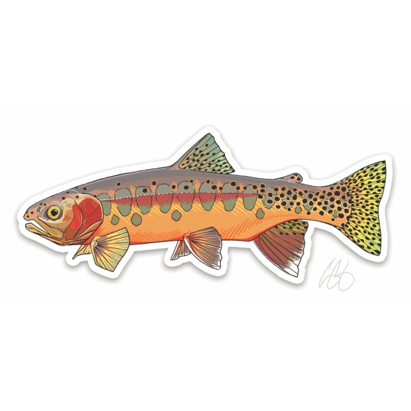 Casey Underwood Golden Trout Decal Sticker