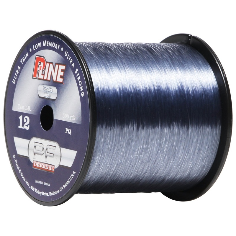P-Line Original Copolymer Monofilament Smoke Blue 4 pound – 1000 yards