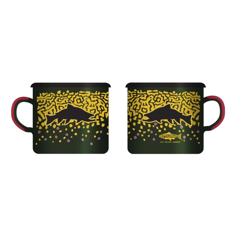 Rep Your Water – Enamel Camp Mug – Brookie Flank