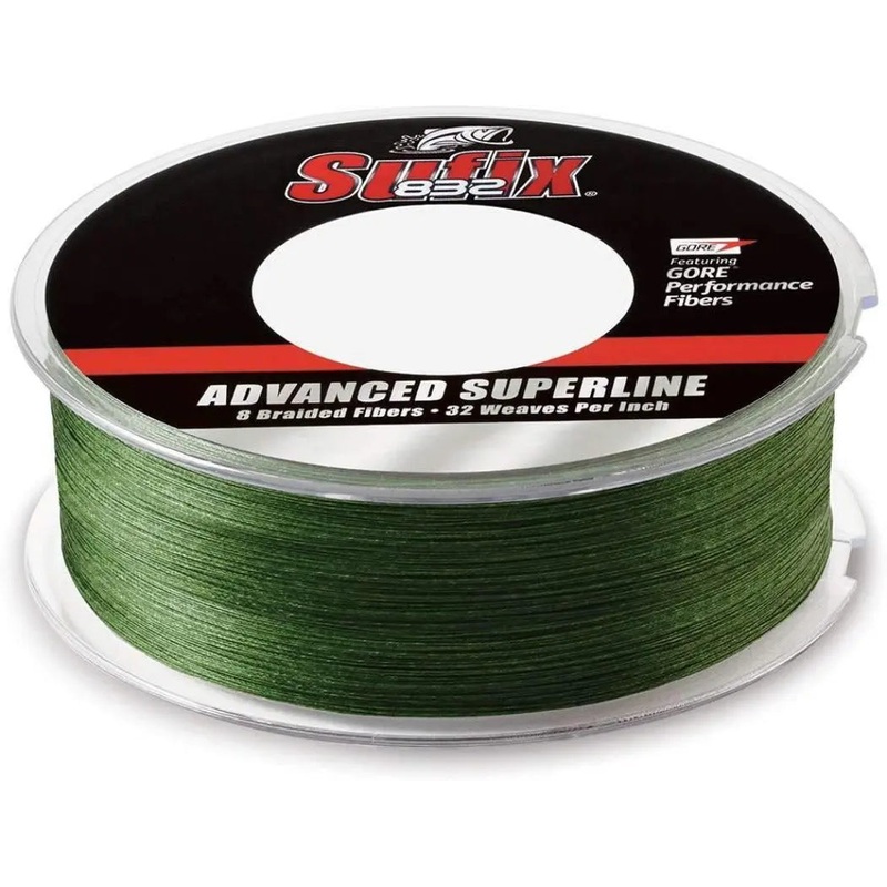Sufix 832 Braided Line 300 yd 8lb Low-Vis Green*