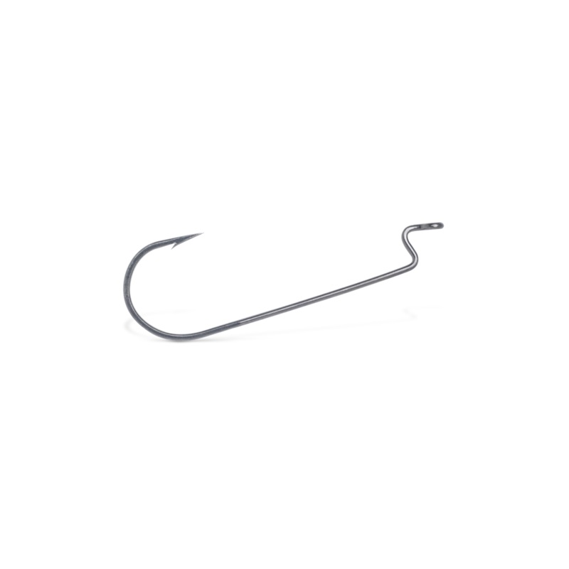 VMC 8313 Round Bend Worm Hook Black Nickel 3/0