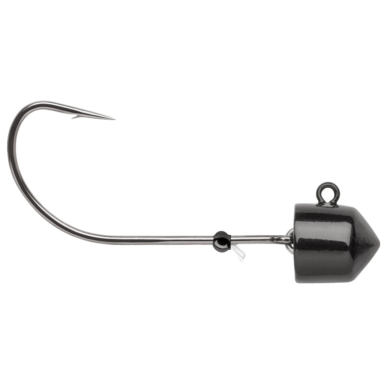 VMC Swingin’ Ned Rig Jig (3 Pk) Black 1/16 oz #1 Hook