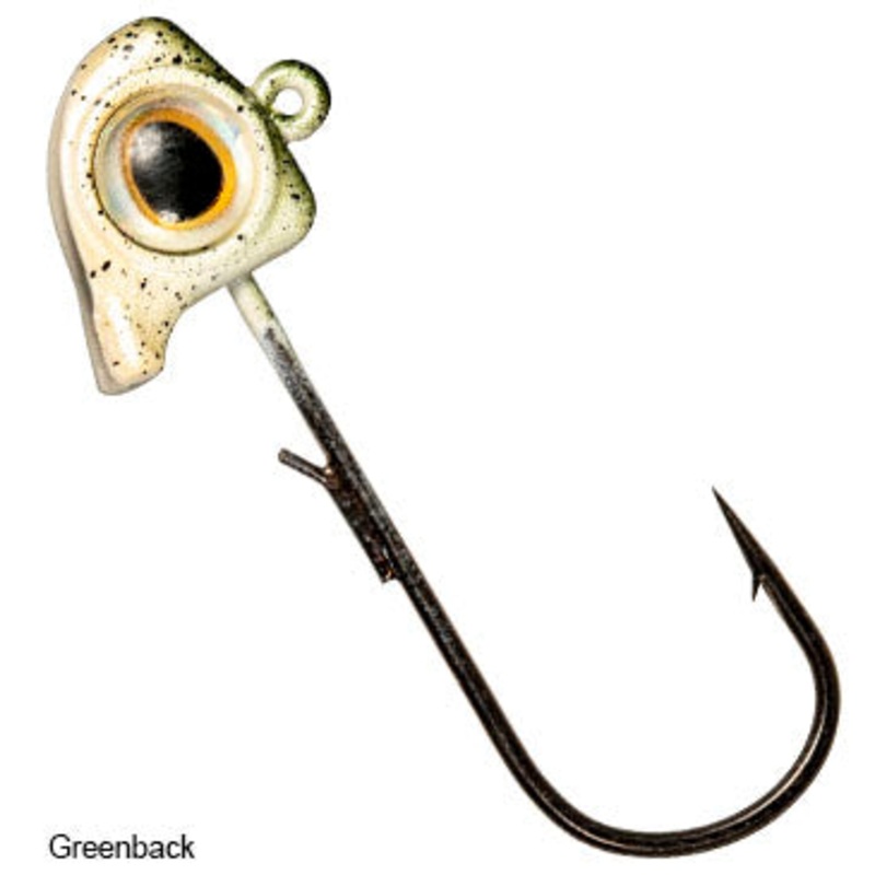 ZMAN FINESSE EYEZ JIGHEADS GREENBACK 1/0 1/12 OZ