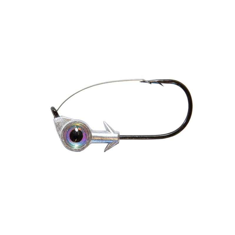 ZMAN WEEDLESS EYE JIGHEAD Pearl 3/16 OZ