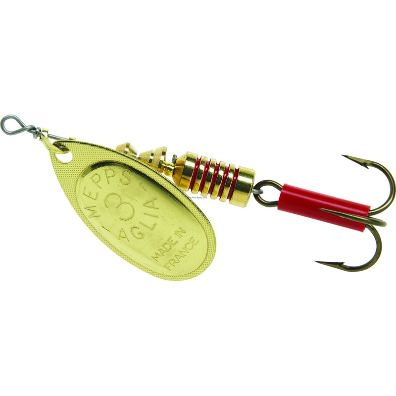 Mepps Aglia In-Line Spinner Hot Chartreuse Blade & Gray Tail 1/8 oz