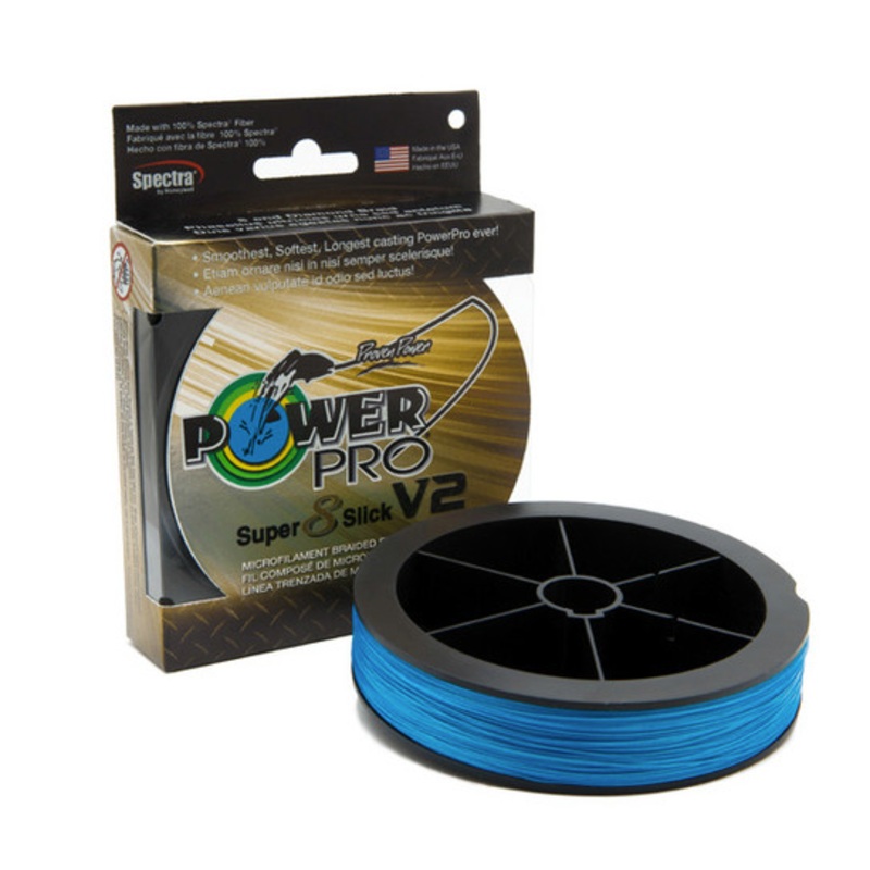 Power Pro Super Slick V2 8 Strand Braided Line, 3000yd 20lb Blue