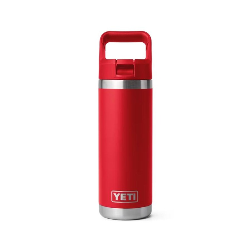 YETI RAMBLER 18 OZ WITH STRAW LID KING CRAB ORANGE