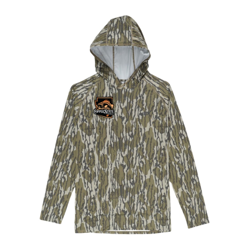 AFTCO MOSSY OAK CAMO PERFORMANCE HOOD (COPPERSTATE) Bottomland Medium