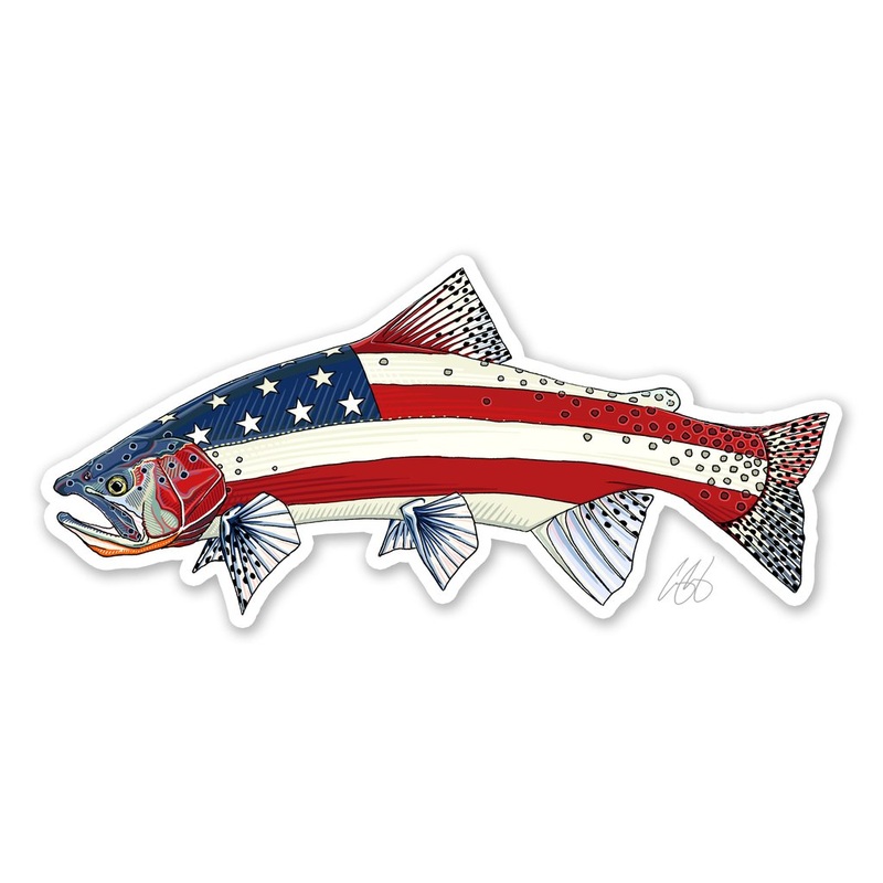 Casey Underwood USA Cutthroat Trout Decal Sticker