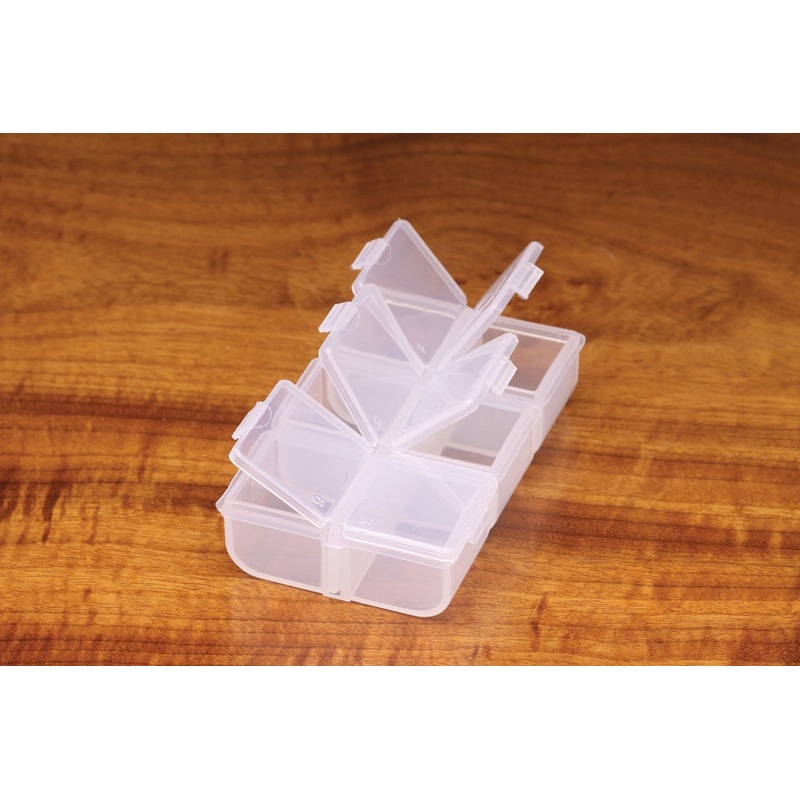 Hareline 6 Compartment Box – Fly Box or Hook Box – Fly Fishing