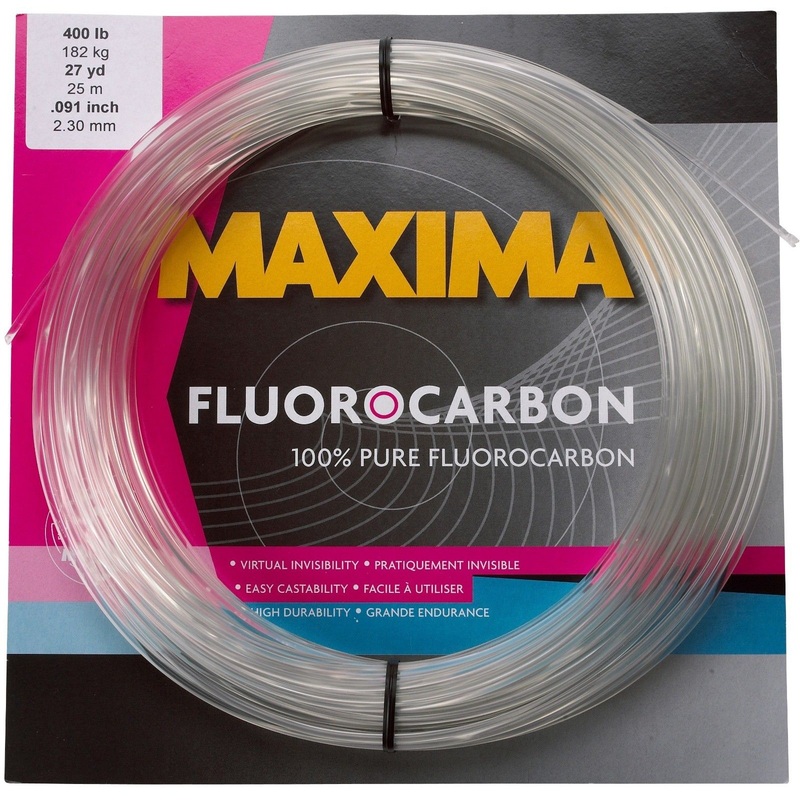 Maxima Fluorocarbon Leader Coil 27 Yards 80 pound
