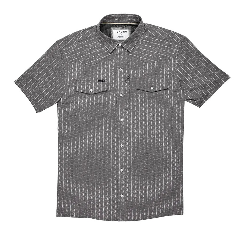 Poncho M’s The Hondo Shirt Slim Starry Charcoal Haze S