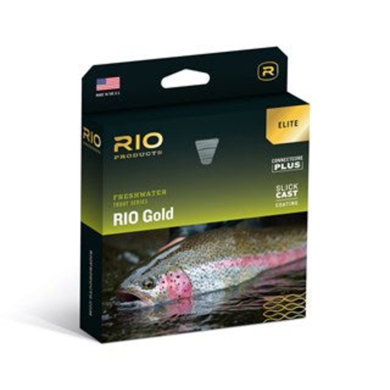 Rio Elite Rio Gold Fly Line WF4F Moss / Gold / Gray