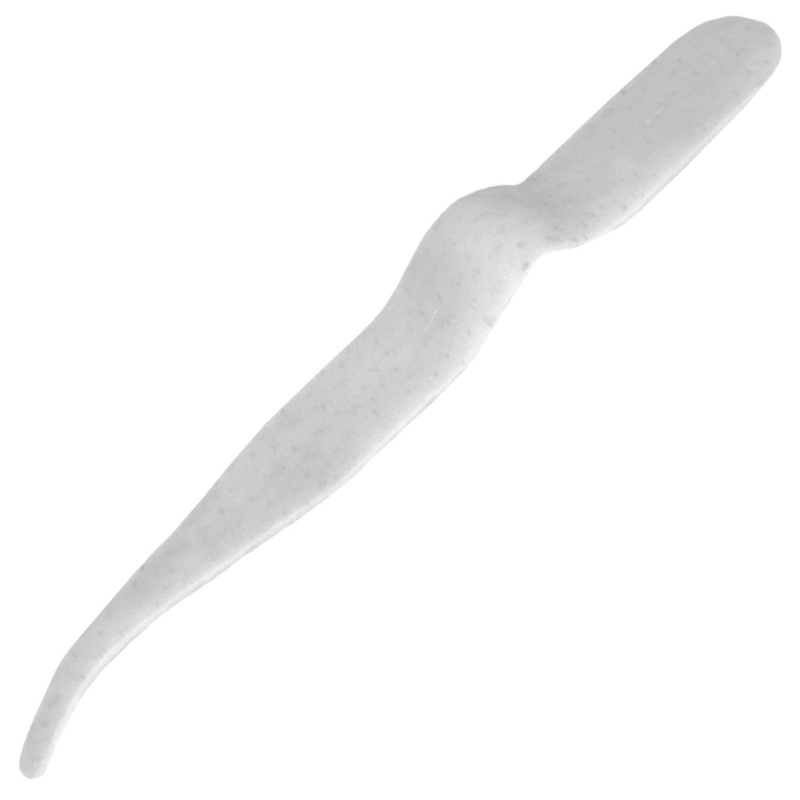 Uncle Josh Striper Pork Rind Sea Strips Straight – 5.25″ White