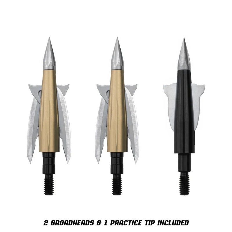 Bomar archery Beast Broadheads 2 PACK + PRACTICE TIP 2.3 100grn