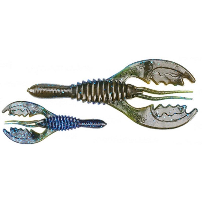 Gambler MegaDaddy 5 inch Creature Bait 5 pack Black Blue Glitter