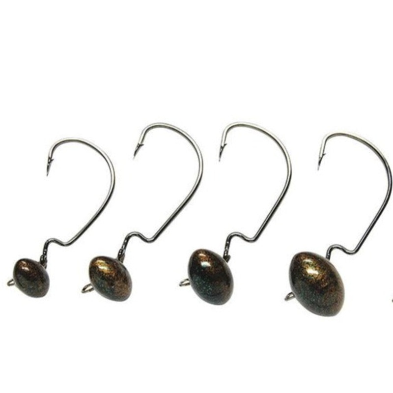 Gene Larew Biffle HardHead Articulated Football Jighead 2 pack 3/16 oz – 3/0