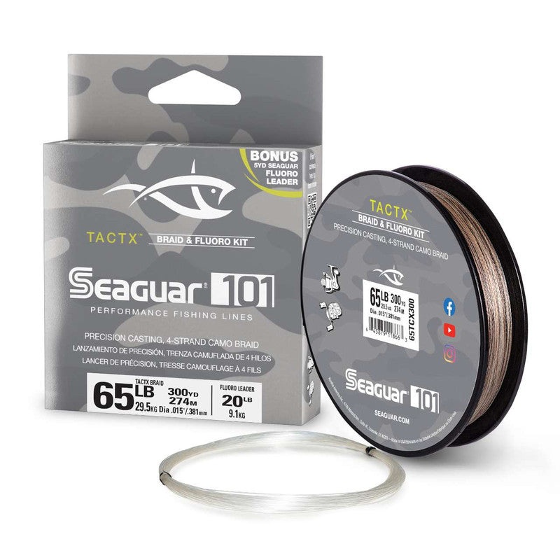 Seaguar TactX Camo Braided Line 300 Yards 80lb