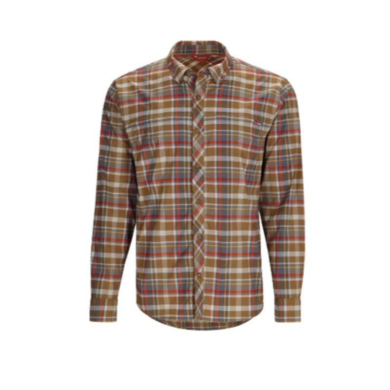 Simms M’s Bugstopper LS Fishing Shirt Steel Blue S