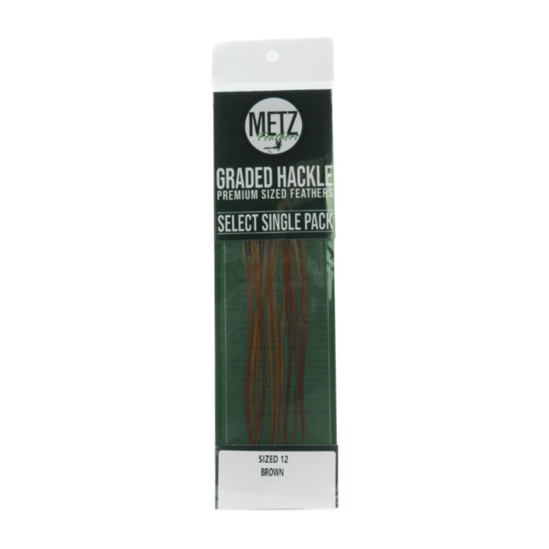 Metz Hackle Select Single Pack Dun 12