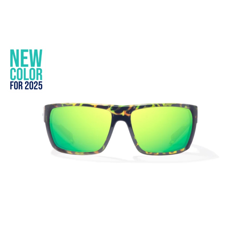 Bajio – Palometa – Sunglasses – Green Rock/Green Mirror/Glass Green Rock Gloss Green Mirror Glass / Medium Fit