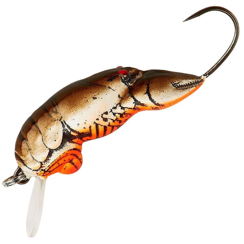 Rebel Micro Crawfish Ultra Finesse Bait – 1.3125 Inch Ditch Brown 1.3125 inch – 1/16 oz