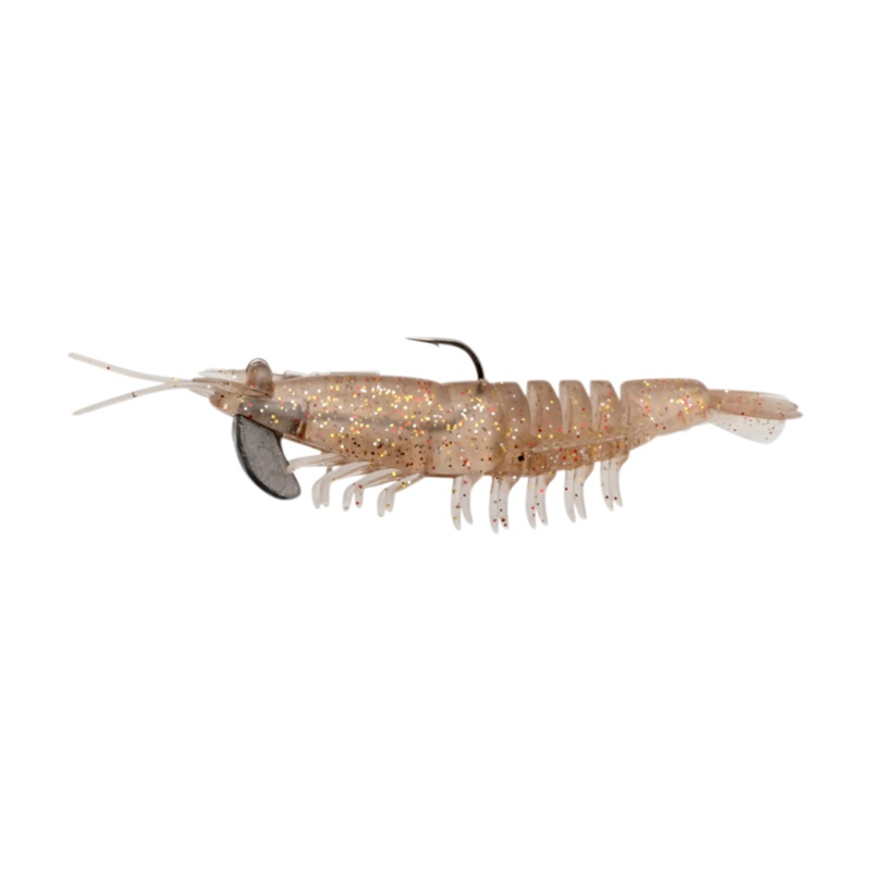 Tidal Shrimp – 3″ Pre-Rigged Dishwater Glitter 3.5″