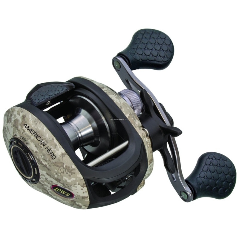 Lew’s AHC1SHL American Hero Camo Speed Spool Low Profile Baitcast Reel LH