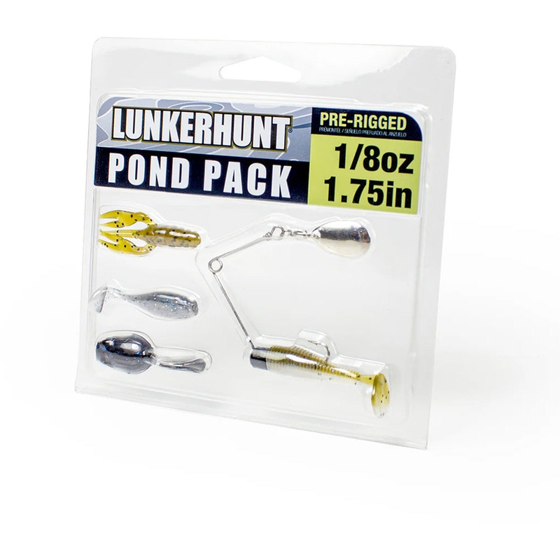 Lunkerhunt Pre-Rigged Pond Packs Clear Water 1.75 inch – 1/8 oz