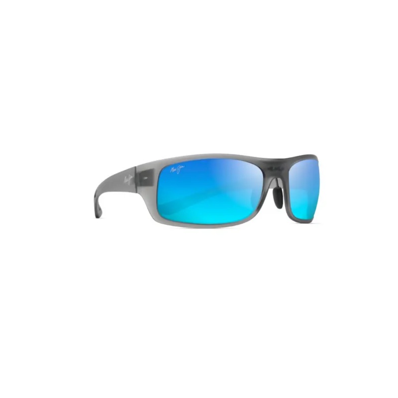 MAUI JIM BIG WAVE POLARIZED SUNGLASSES MATTE BLACK NEUTRAL GREY