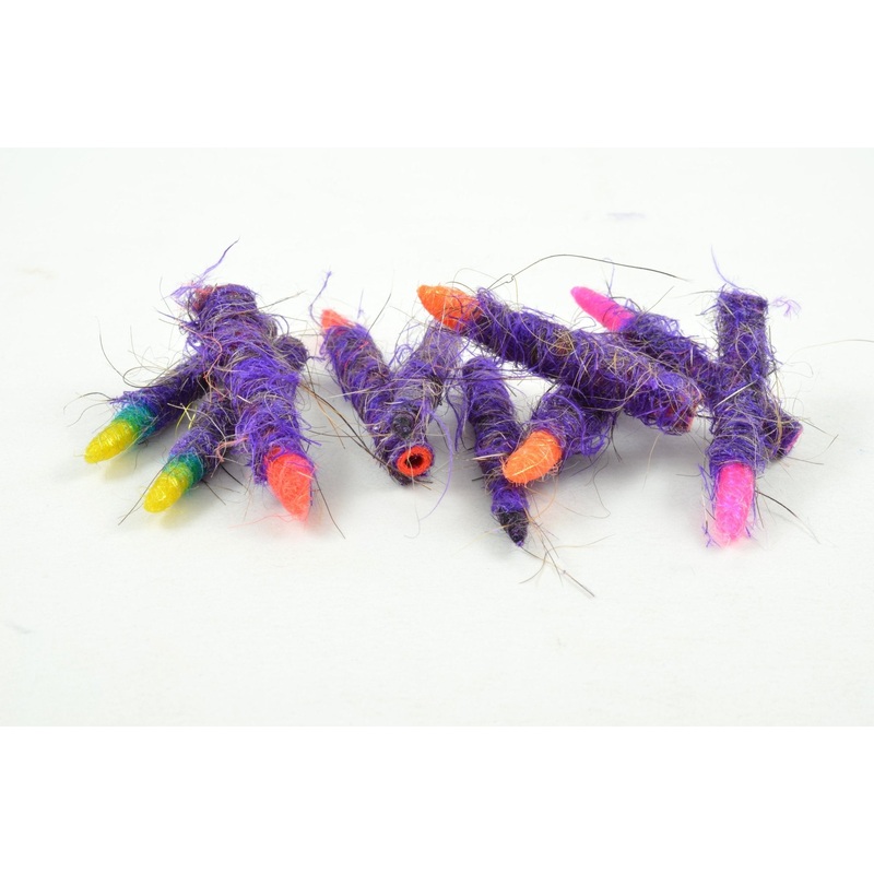 Rainy’s Purple Steelhead Alaska Tube Bodiz Small (#6-8) Neon Yellow