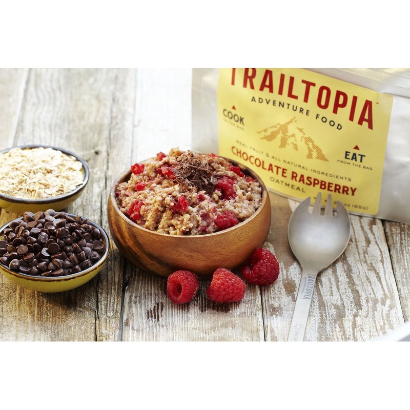 Raspberry Chocolate Oatmeal, Single Serving, Gluten Free
